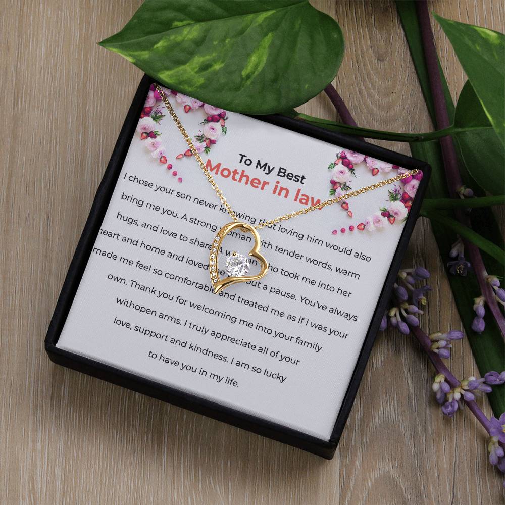 To the Best Mother-in-law | Forever Love Necklace | Mother-in-law Gift | Necklace Only