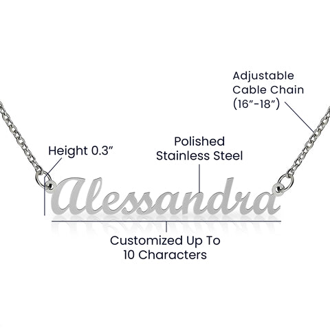 Custom Name Necklace For Girlfriend Gift For Fiancee|To My Future Wife - SOUVMOUR