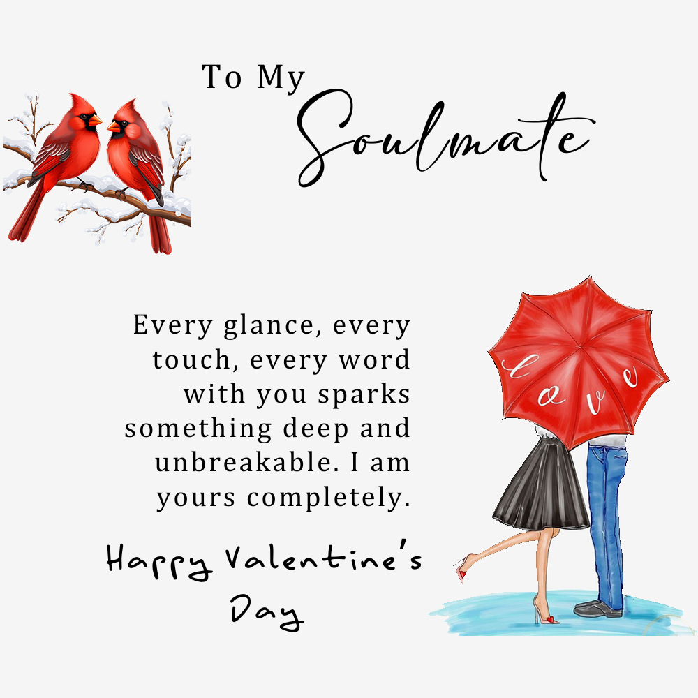 Valentine's Day Jewelry Gift for Her With Flower Love Message Card Included
