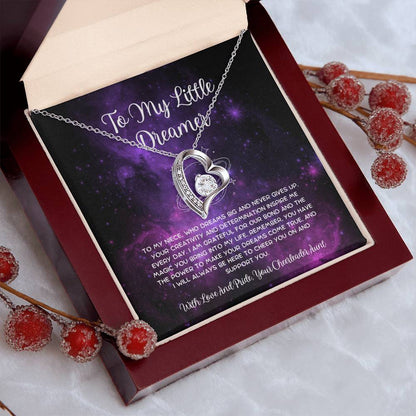 To My Little Dreamer - From Aunt to Niece Forever Love Necklace - SOUVMOUR