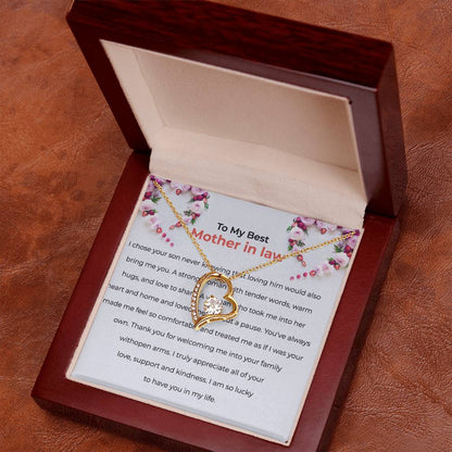 To the Best Mother-in-law | Forever Love Necklace | Mother-in-law Gift | Necklace Only