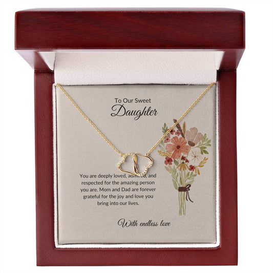 To My Sweet Daughter - Everlasting Love Necklace | Timeless Gift of Love
