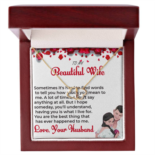 To My Beautiful Wife - Everlasting Love Necklace Gift for Wife | Necklace Gift For Her