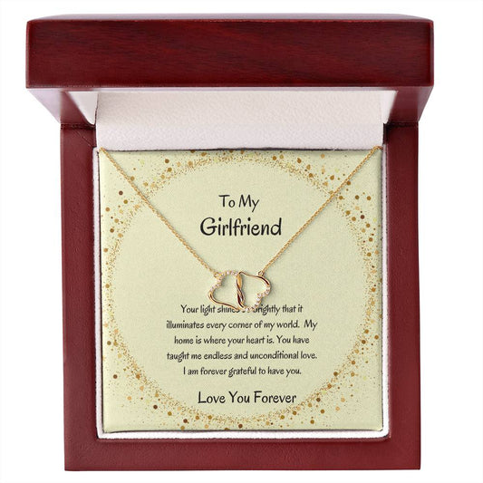 Heart Necklace for Her | Heart-Shaped Necklace for Girlfriend - SOUVMOUR