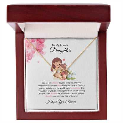 To My Beautiful & Lovely Daughter - Everlasting Love Necklace | Eternal Love Token For Daughter