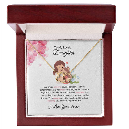 To My Beautiful & Lovely Daughter - Everlasting Love Necklace | Eternal Love Token For Daughter