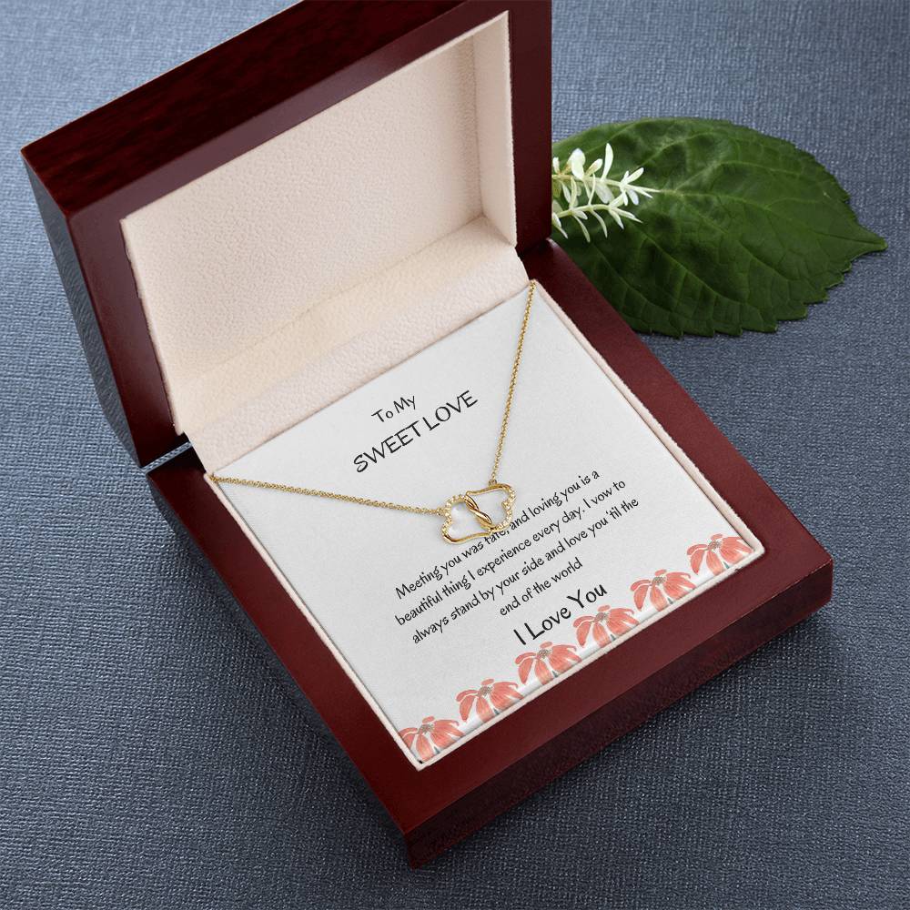 To My Girlfriend Heart Necklace for Girlfriend | Perfect Gift for Her - SOUVMOUR