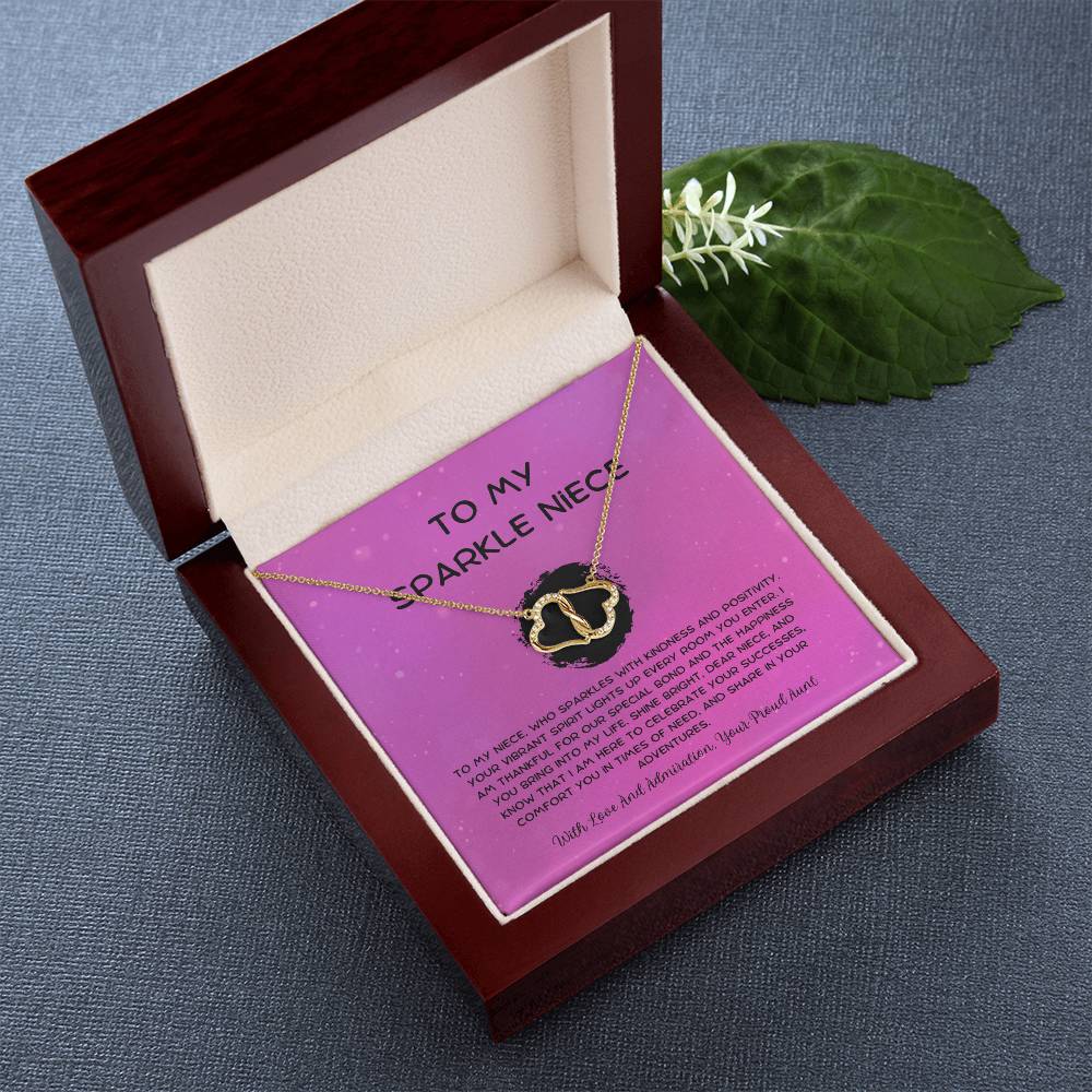 To My Sparkle Niece - From Aunt to Niece The Everlasting Love Necklace - SOUVMOUR