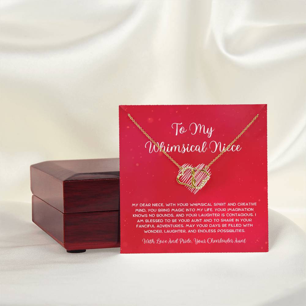 To My Whimsical Niece - From Aunt to Niece The Everlasting Love Necklace - SOUVMOUR