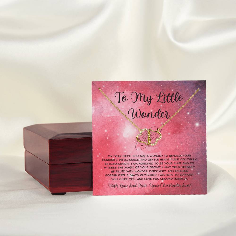 To My Little Wonder - From Aunt to Niece The Everlasting Love Necklace - SOUVMOUR