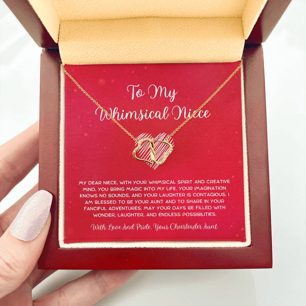 To My Whimsical Niece - From Aunt to Niece The Everlasting Love Necklace - SOUVMOUR