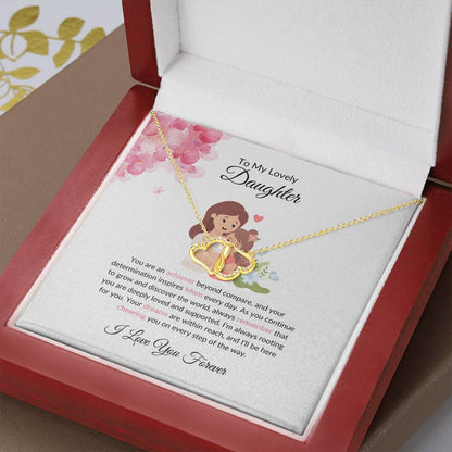 To My Beautiful & Lovely Daughter - Everlasting Love Necklace | Eternal Love Token For Daughter