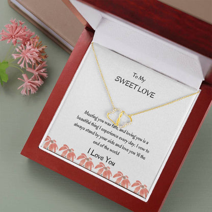 To My Girlfriend Heart Necklace for Girlfriend | Perfect Gift for Her - SOUVMOUR