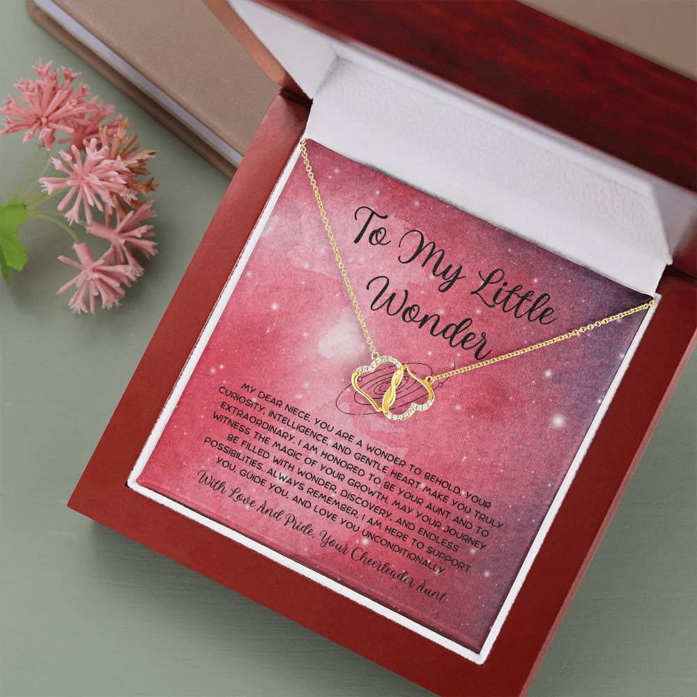 To My Little Wonder - From Aunt to Niece The Everlasting Love Necklace - SOUVMOUR