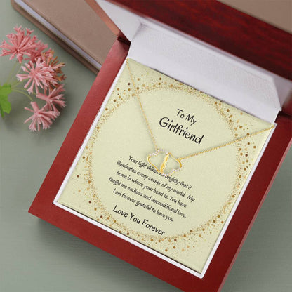Heart Necklace for Her | Heart-Shaped Necklace for Girlfriend - SOUVMOUR