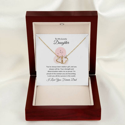 To My Lovely Daughter - Everlasting Love Necklace | A Symbol of Forever Love and Connection