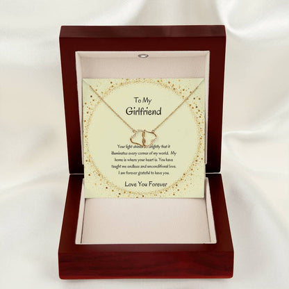 Heart Necklace for Her | Heart-Shaped Necklace for Girlfriend - SOUVMOUR