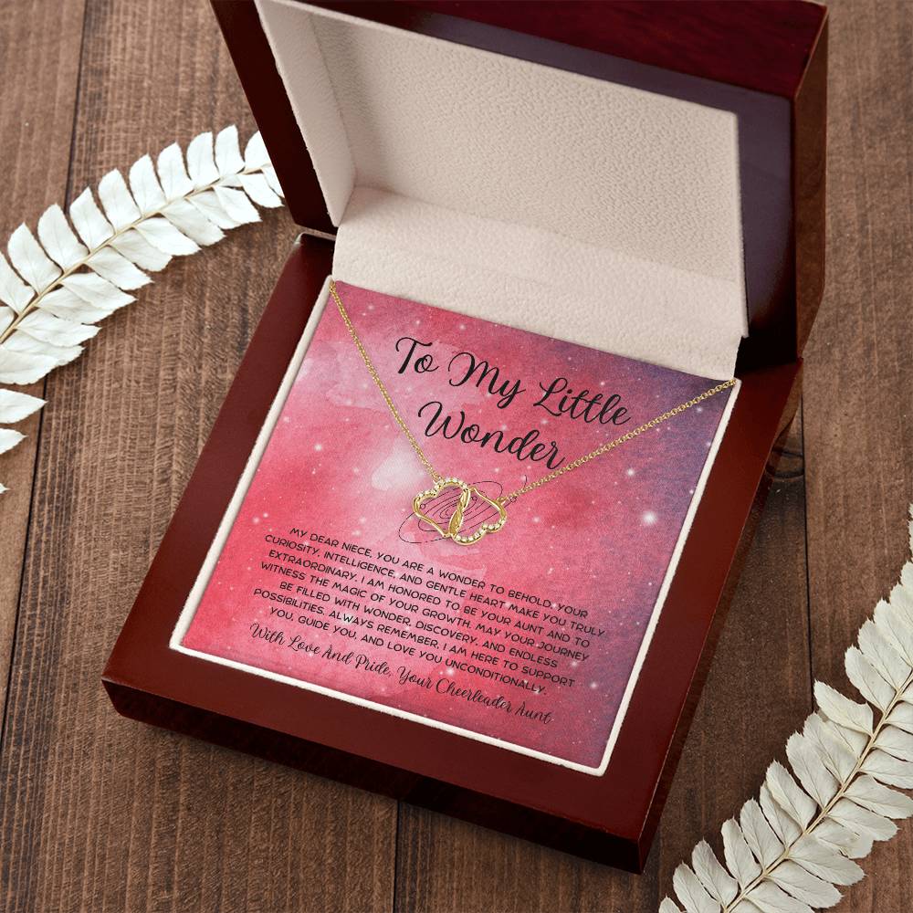 To My Little Wonder - From Aunt to Niece The Everlasting Love Necklace - SOUVMOUR