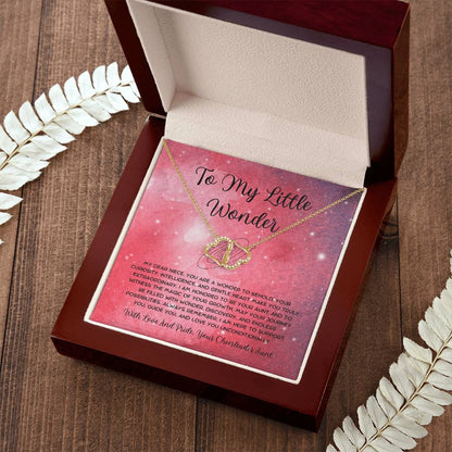 To My Little Wonder - From Aunt to Niece The Everlasting Love Necklace - SOUVMOUR