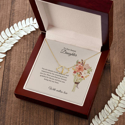 To My Sweet Daughter - Everlasting Love Necklace | Timeless Gift of Love