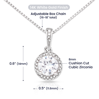 To My Little Wonder - From Aunt to Niece Eternal Hope Necklace - SOUVMOUR