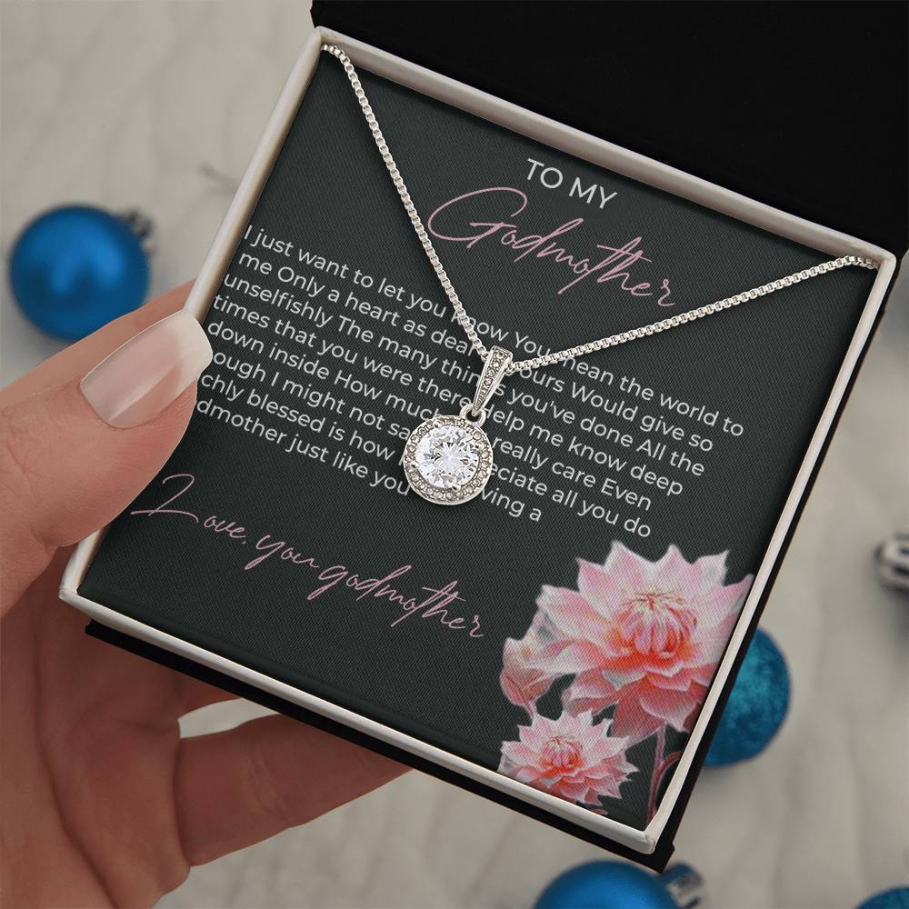 To My Godmother, Eternal Hope Pendant | Godmother Necklace (Necklace Only)