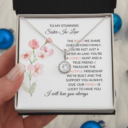 To My Wonderful Sister-in-law Necklace  | Eternal Hope Necklace | Elegant Keepsake of Affection
