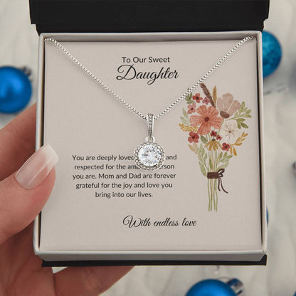 To My sweet Daughter - Eternal Hope Necklace | A Heartfelt Gift For Daughter