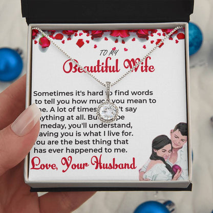 To My Beautiful Wife Special Necklace Gift for Wife | Necklace For Her