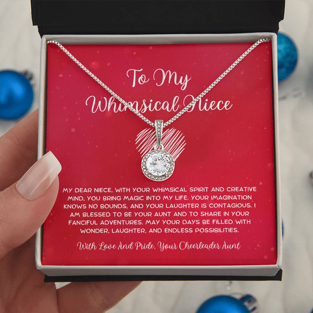 To My Whimsical Niece - From Aunt to Niece Eternal Hope Necklace - SOUVMOUR