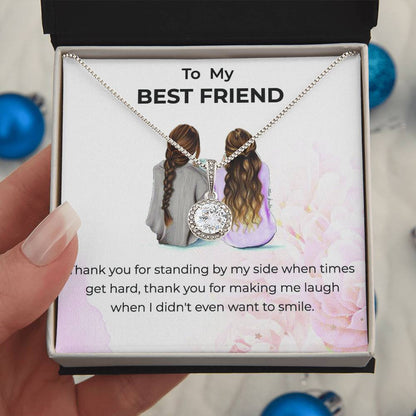 To My Bestie Thank You - Eternal Hope Necklace | Friendship Gift