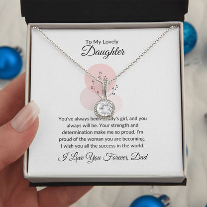 To My Daughter Meaningful Necklace Gift of Love and Inspiration | Perfect for Any Occasion