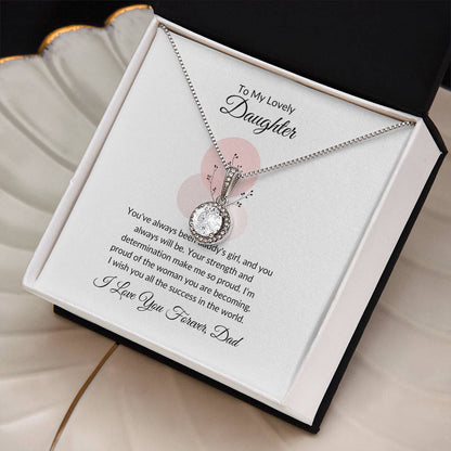 To My Daughter Meaningful Necklace Gift of Love and Inspiration | Perfect for Any Occasion