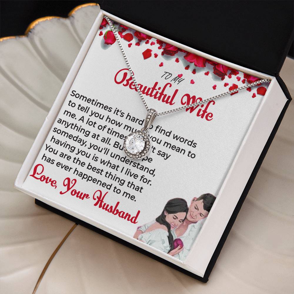 To My Beautiful Wife Special Necklace Gift for Wife | Necklace For Her