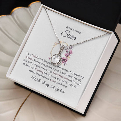To My Remarkable Sister – Eternal Hope Necklace | A Stunning Gift to Honor  The Best Sister Ever