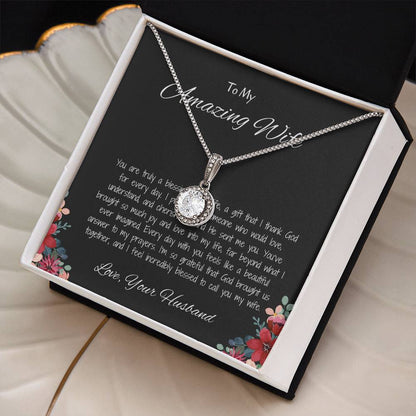 To My Amazing Wife - Sweet Hope Necklace for the Woman Who Inspires Me