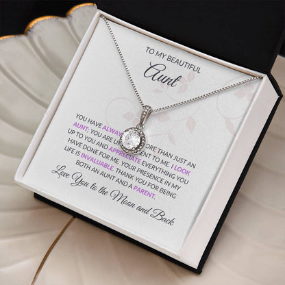 To My Beautiful Aunt Eternal Hope Necklace | Beautiful Necklace Gift for Aunt - SOUVMOUR