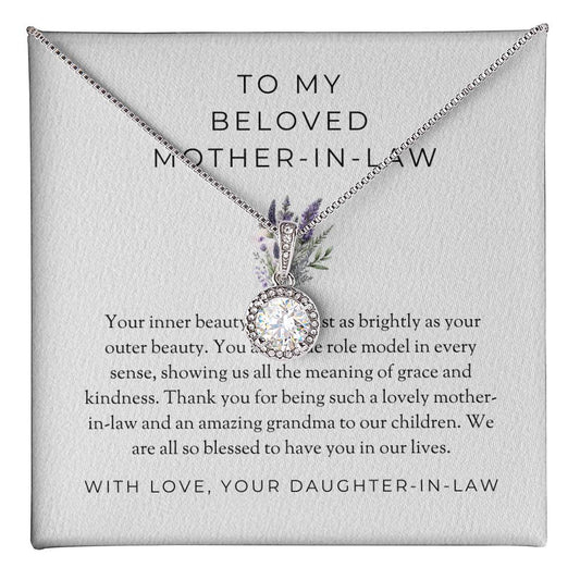 To My Beloved Mother-in-law, Eternal Hope Necklace | Mother-in-law Gift |