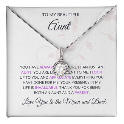 To My Beautiful Aunt Eternal Hope Necklace | Beautiful Necklace Gift for Aunt - SOUVMOUR