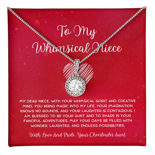 To My Whimsical Niece - From Aunt to Niece Eternal Hope Necklace - SOUVMOUR