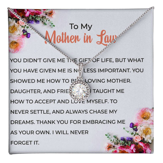For My Wonderful Mother-in-law, Eternal Hope Necklace | Mother-in-law Gift