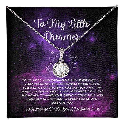 To My Little Dreamer - From Aunt to Niece Eternal Hope Necklace - SOUVMOUR