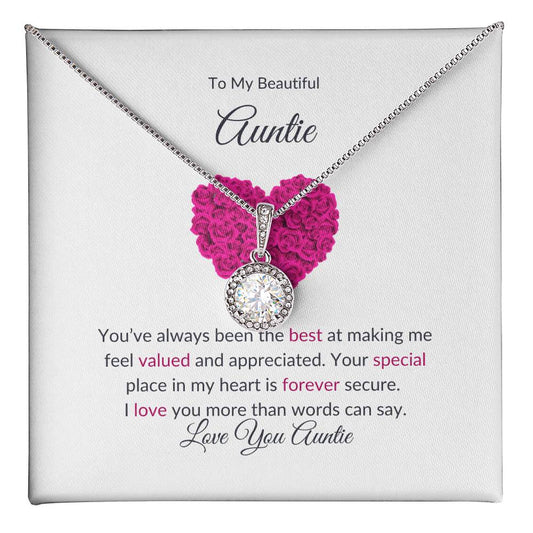 To My Aunt Eternal Hope Necklace |  Special Jewelry Gift For Aunt - SOUVMOUR