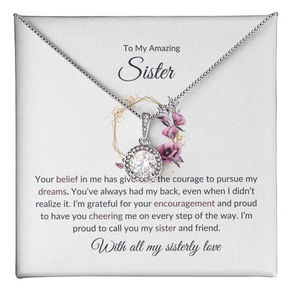To My Remarkable Sister – Eternal Hope Necklace | A Stunning Gift to Honor  The Best Sister Ever