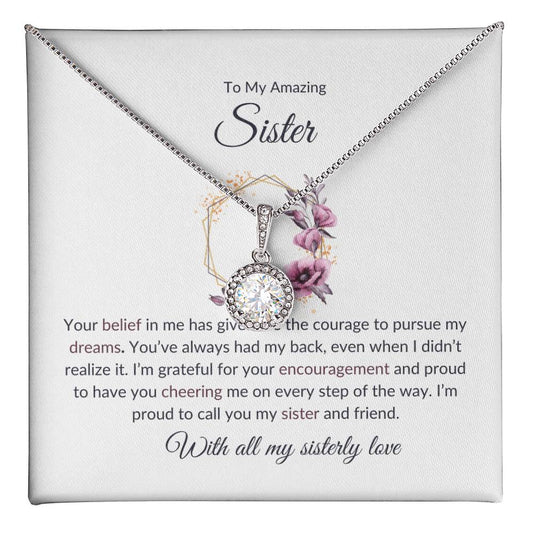To My Remarkable Sister – Eternal Hope Necklace | A Stunning Gift to Honor  The Best Sister Ever