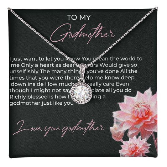 To My Godmother, Eternal Hope Pendant | Godmother Necklace (Necklace Only)