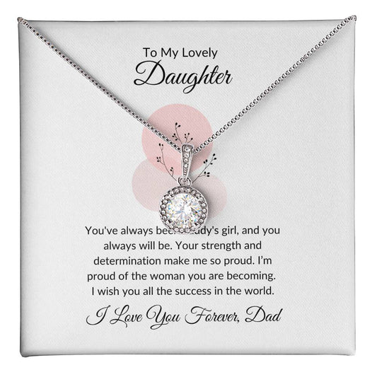 To My Daughter Meaningful Necklace Gift of Love and Inspiration | Perfect for Any Occasion