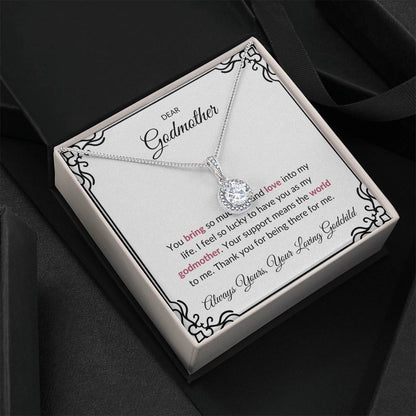 To My Wonderful Godmother, Eternal Hope Pendant | Godmother Necklace (Necklace Only)