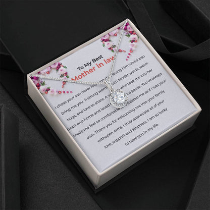 To The Best Mother-in-law, Eternal Hope Necklace | Mother-in-law Gift