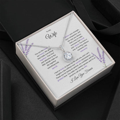To My Wife, The Heart of Our Home  | Stunning Necklace Gift for Wife